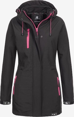 Rock Creek Outdoor Jacket in Black: front