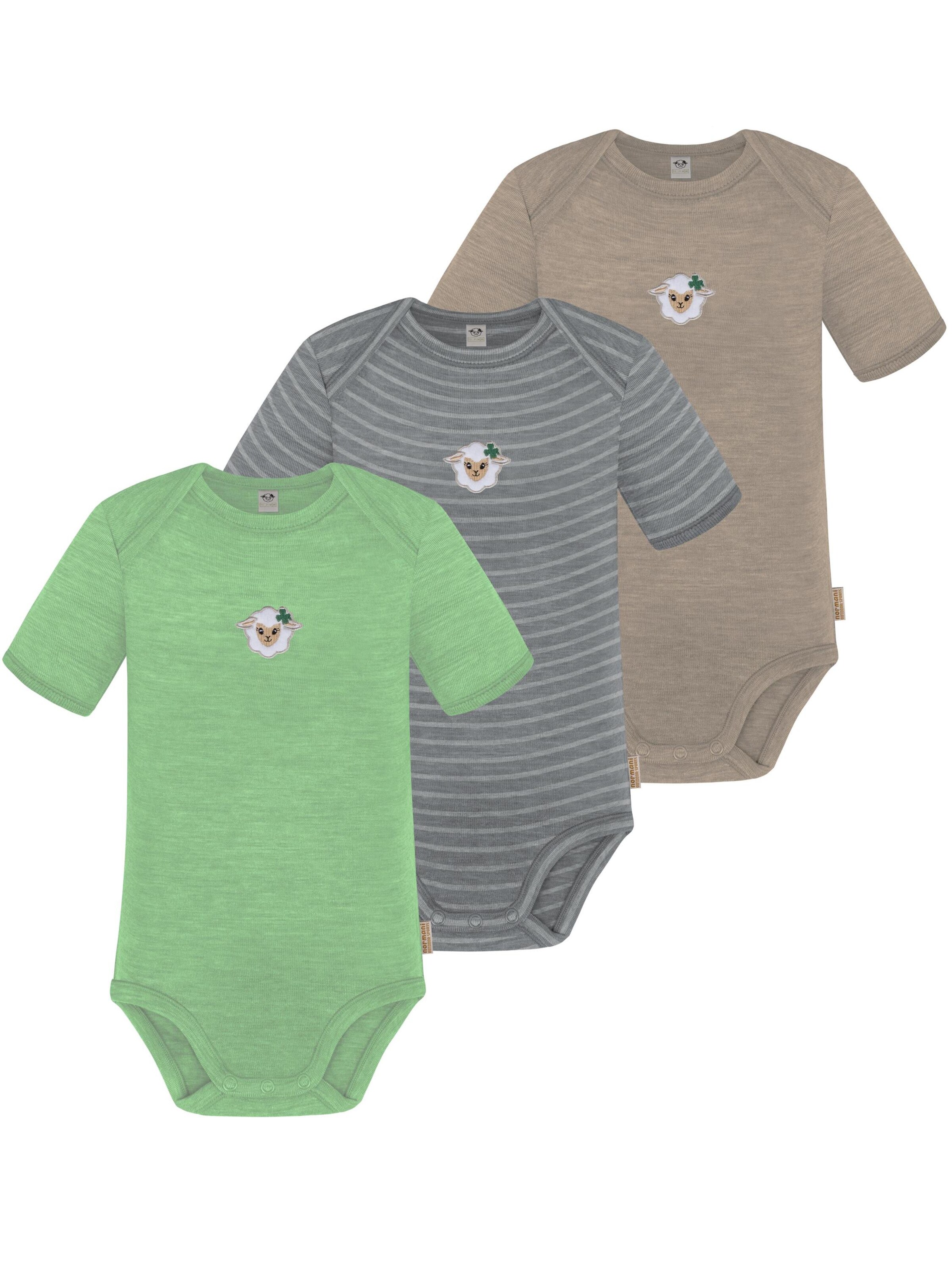 Barboteuse / body 'Tauranga' normani en mélange de couleurs : devant