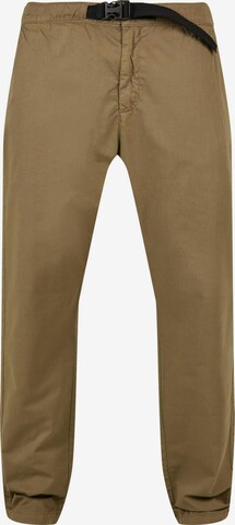 Effilé Pantalon chino Urban Classics en vert : devant