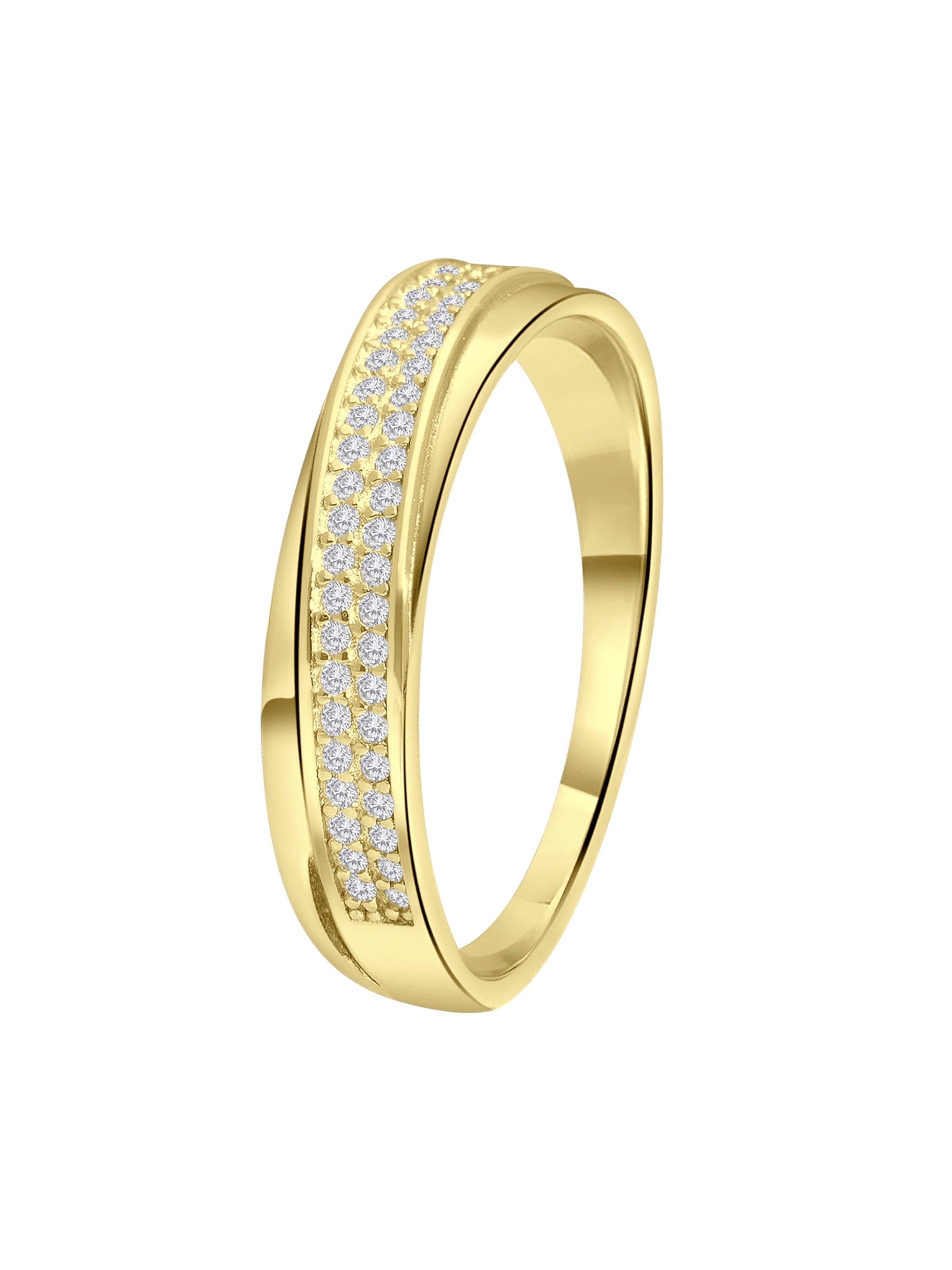 Lucardi Ring in Gold: front