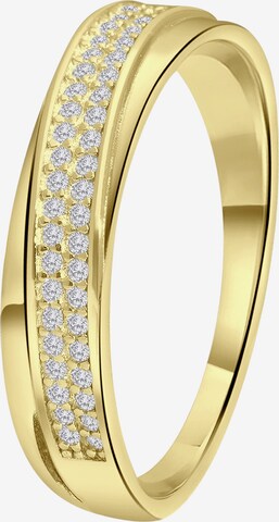 Lucardi Ring in Goud: voorkant