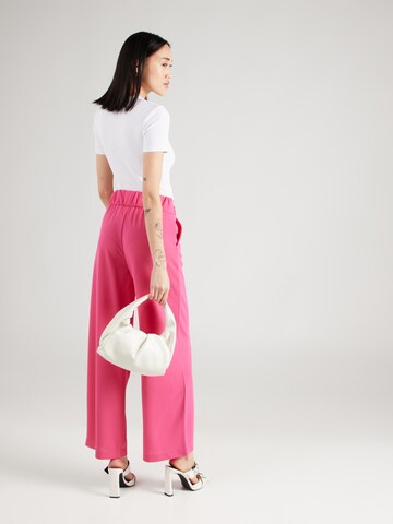 JDY Wide leg Pleat-front trousers 'GEGGO' in Pink