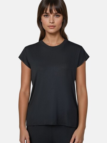 Chemise de nuit Myjama en noir : devant