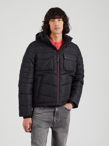 s.Oliver Winterjacke in Schwarz: Vorderseite