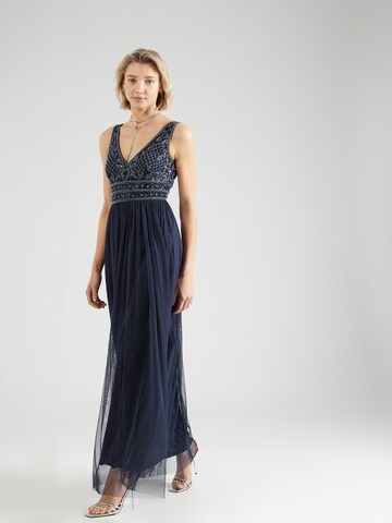 LACE & BEADS Evening Dress 'Kreshma' in Blue