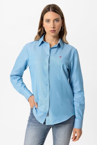Camicia da donna ' NIHAN ' di DENIM CULTURE in blu: frontale