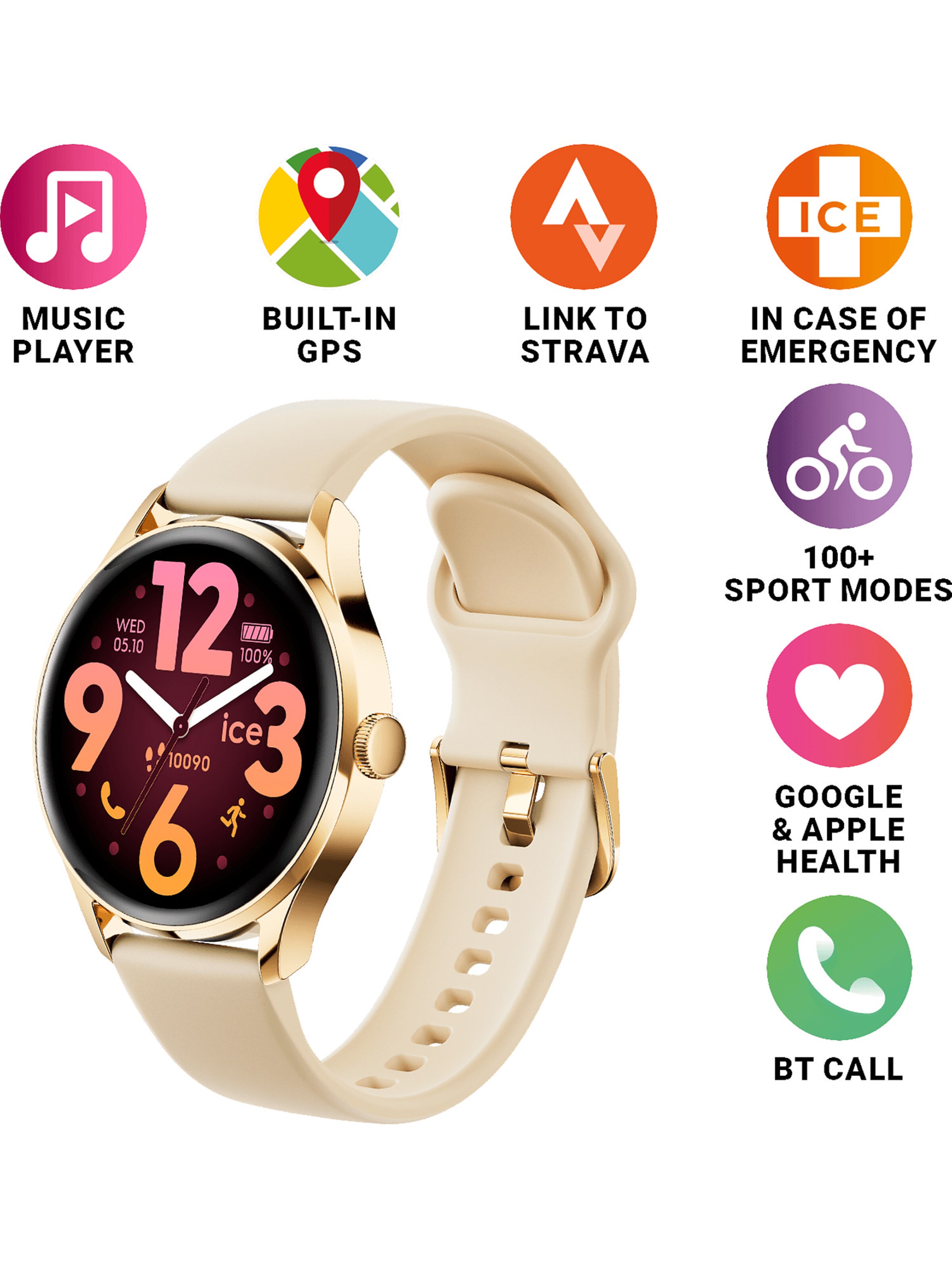 ICE WATCH Digitaluhr in Beige