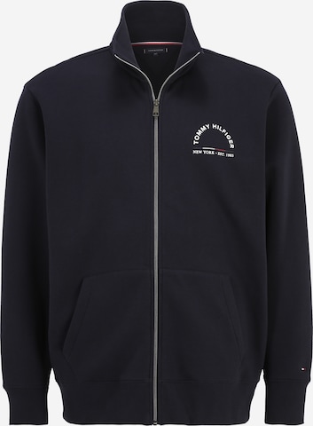 Tommy Hilfiger Big & Tall Sweat jacket in Blue: front