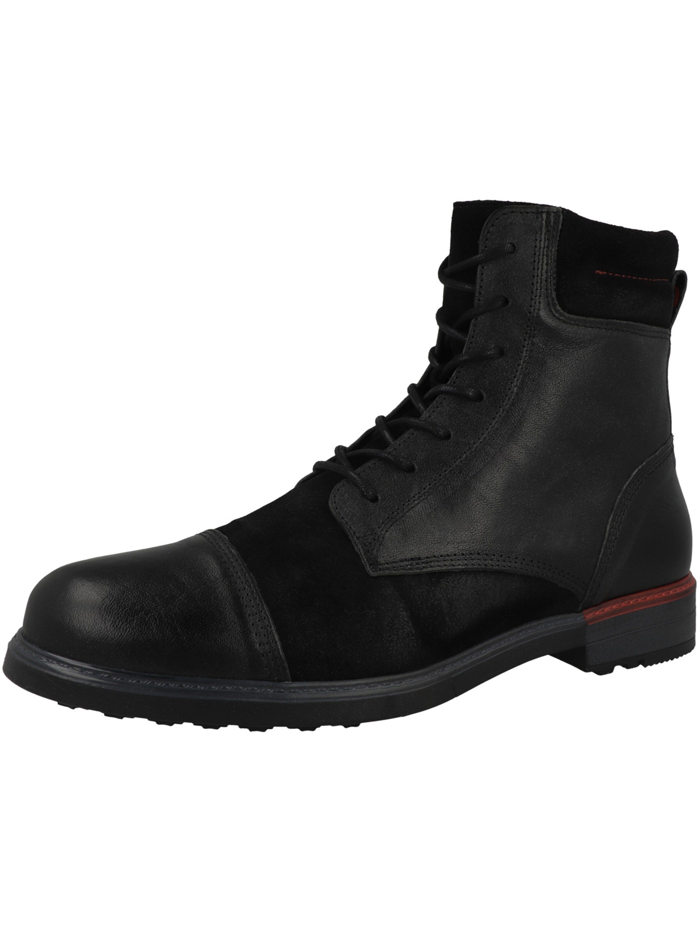 Bottines à lacets 'Iron 4' NOBRAND en noir : devant