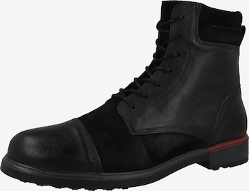 NOBRAND Schnürboots 'Iron 4' in Schwarz: Vorderseite