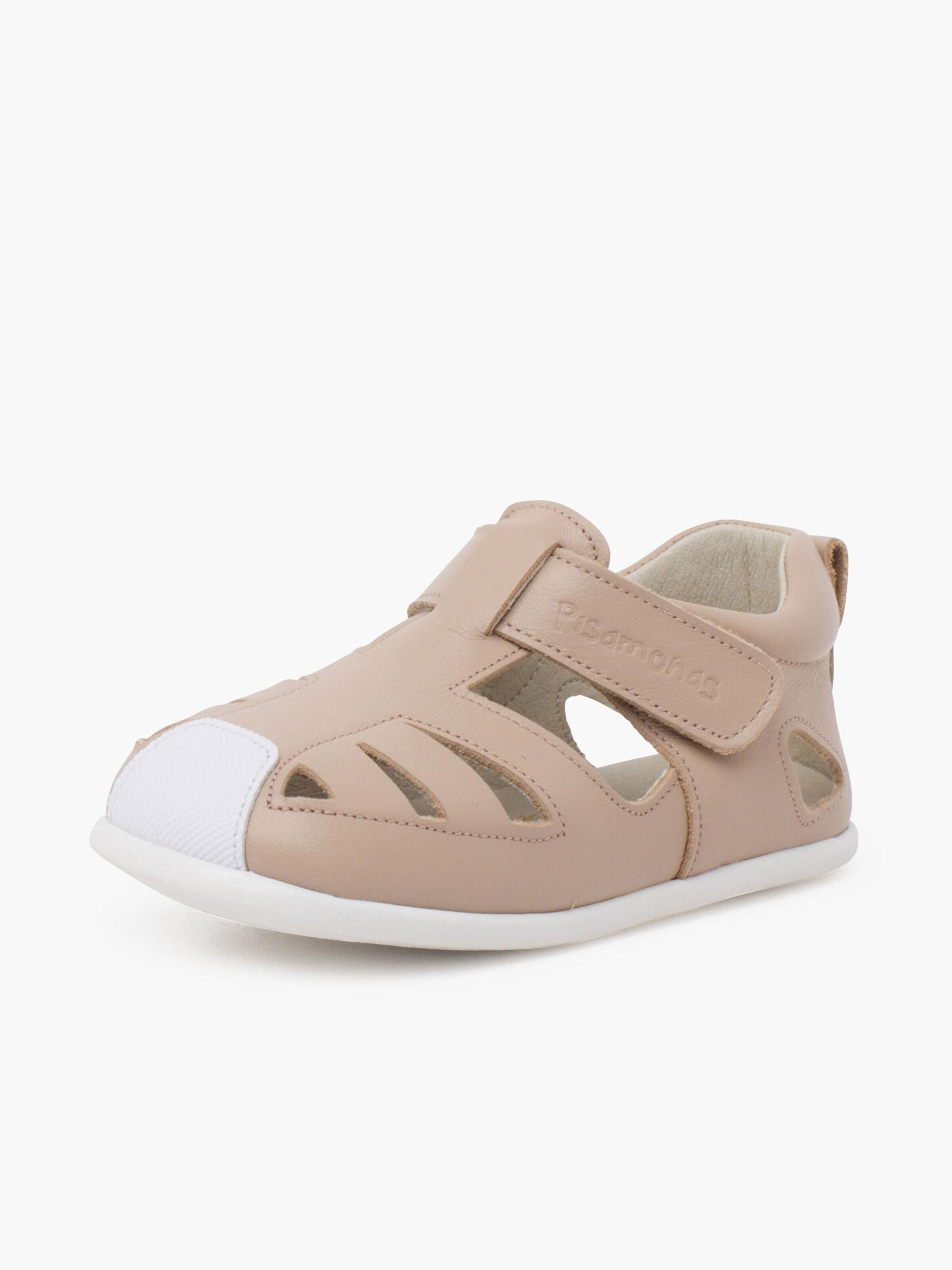 Pisamonas - Zapatos primeros pasos en beige: frente