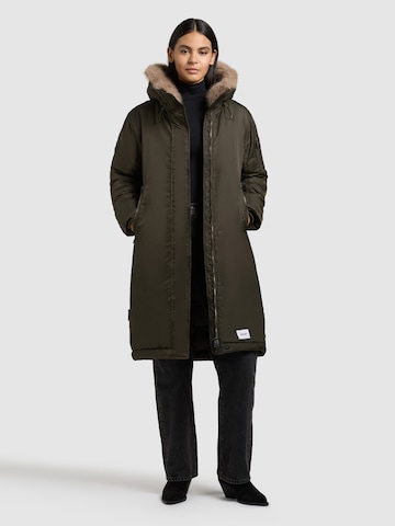 Veste d’hiver 'Oliva' khujo en vert