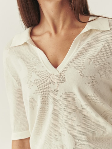 TATUUM Пуловер 'Zurra' в бяло