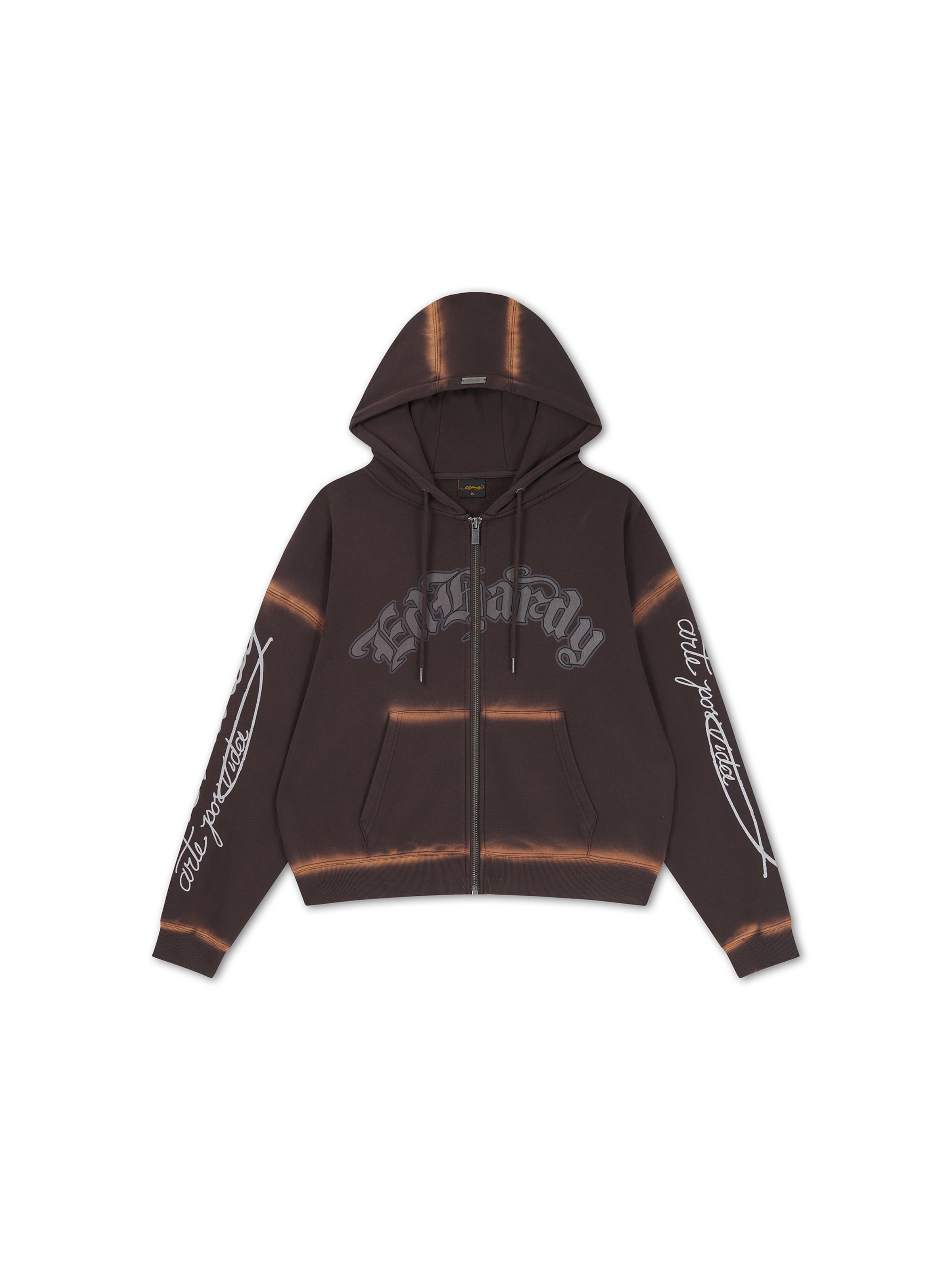 Ed Hardy Sweatjacka i brun: framsida