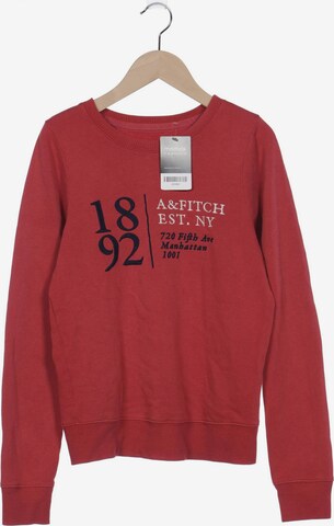 Abercrombie & Fitch Sweatshirt & Zip-Up Hoodie in XS in Red: front
