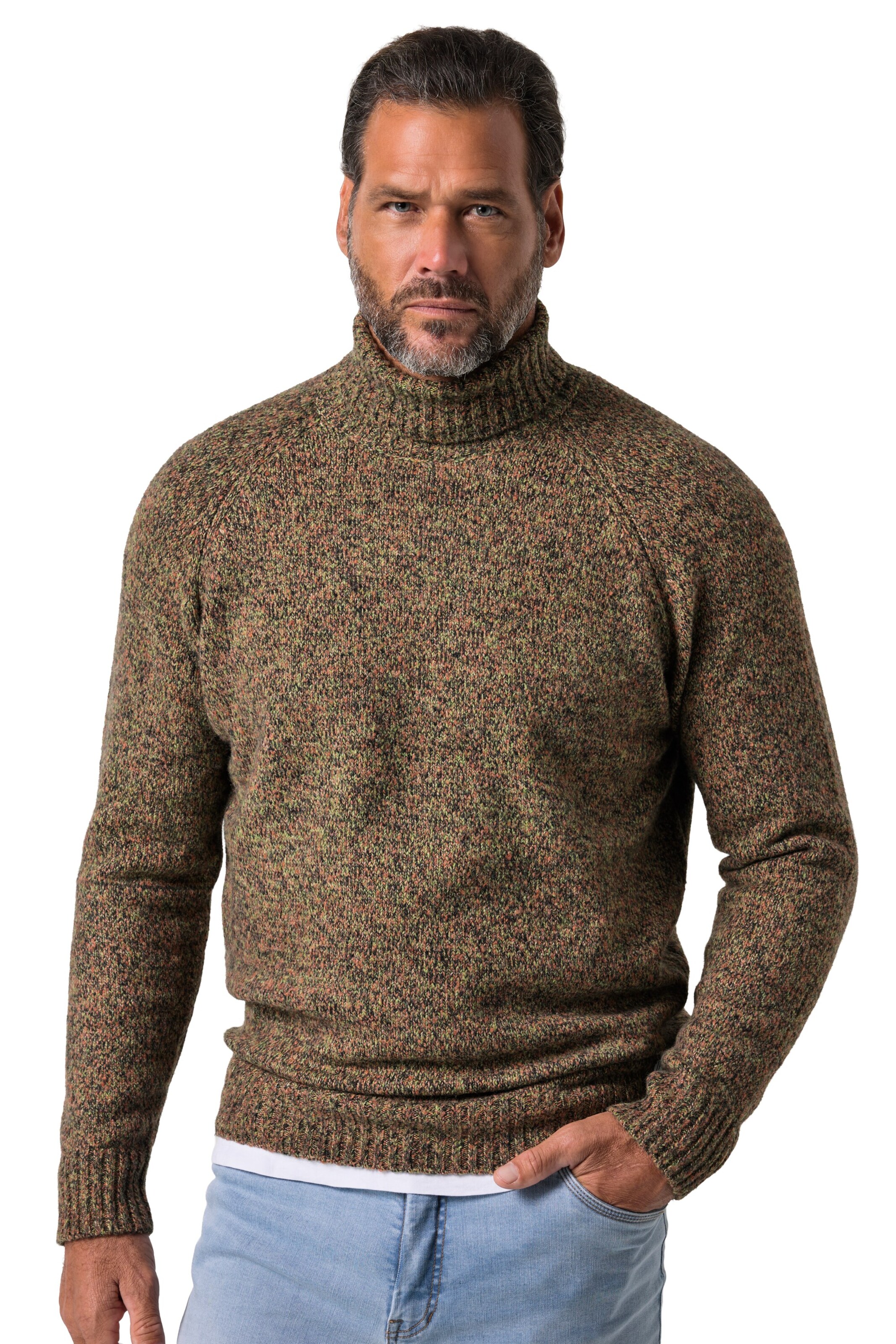 JP1880 Sweater in Brown: front