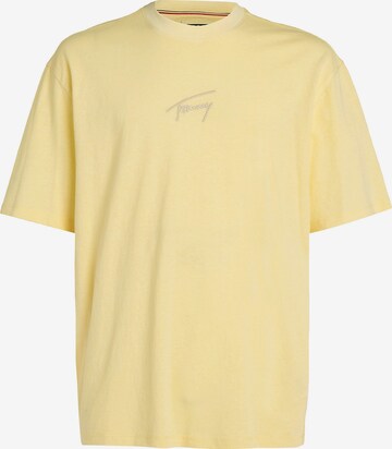 T-Shirt Tommy Jeans en jaune : devant