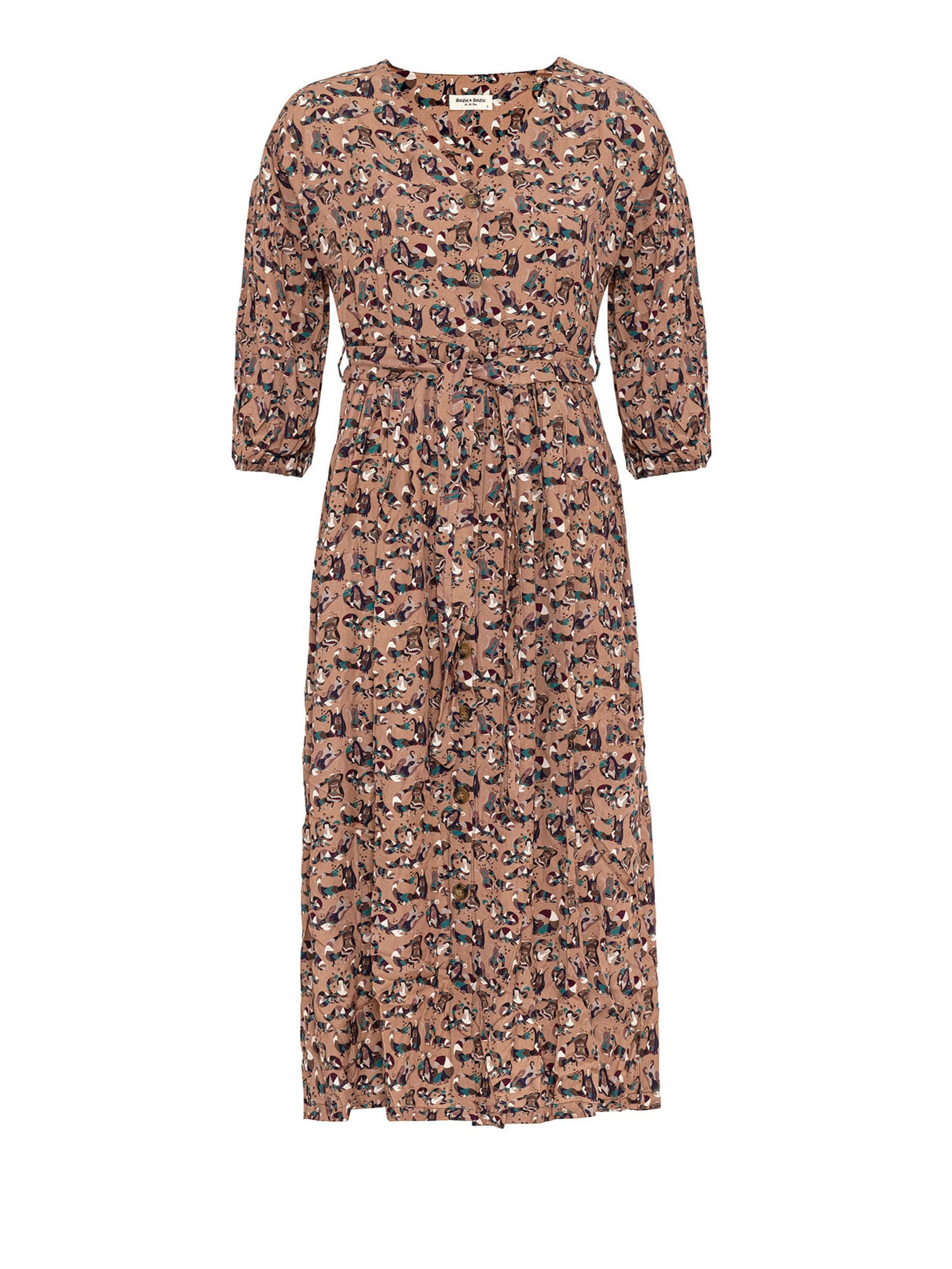 Abito di Anou Anou in marrone: frontale