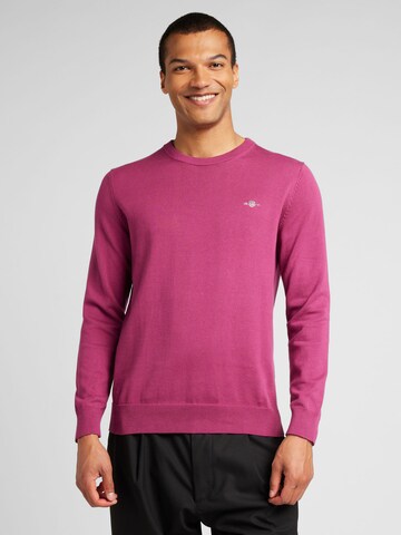 GANT Sweater 'CLASSIC' in Purple: front