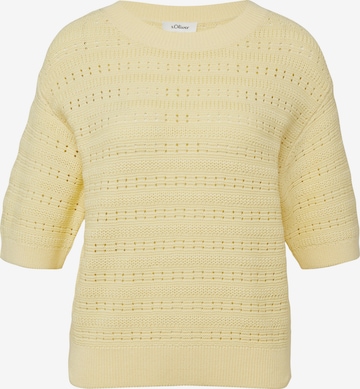 Pull-over s.Oliver en jaune : devant