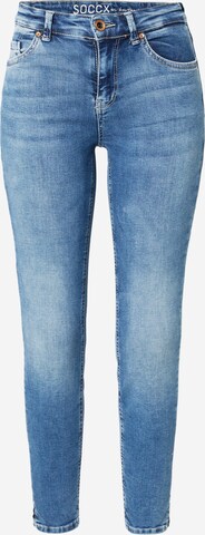 Soccx Regular Jeans 'MIRA' in Blauw: voorkant