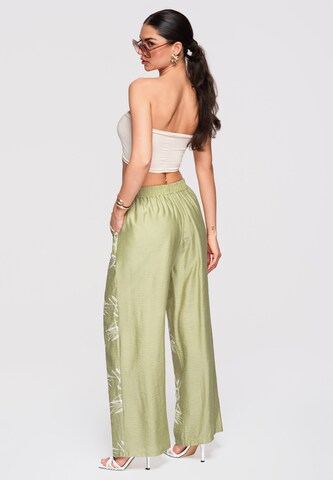 Loosefit Pantalon Ombre en vert