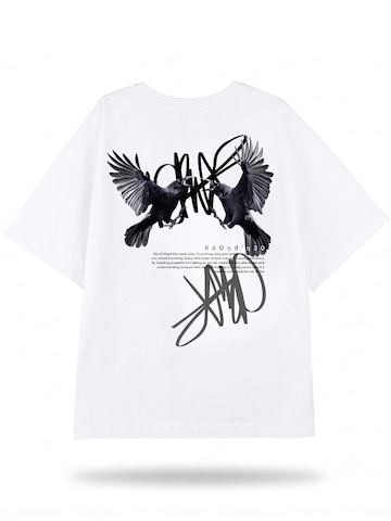 T-Shirt 'UNITY' QWX2 en blanc : devant