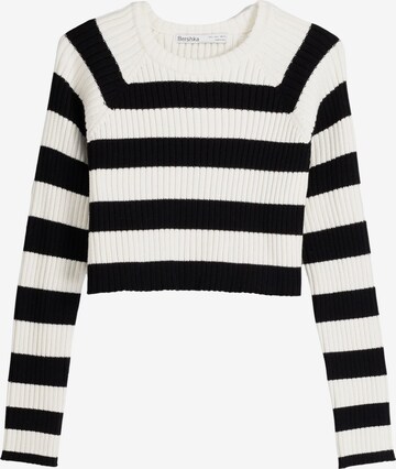 Bershka Sweater in Black: front