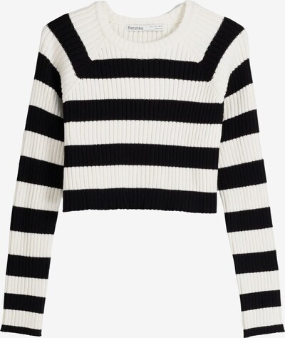 Bershka Pullover in schwarz / weiß, Produktansicht