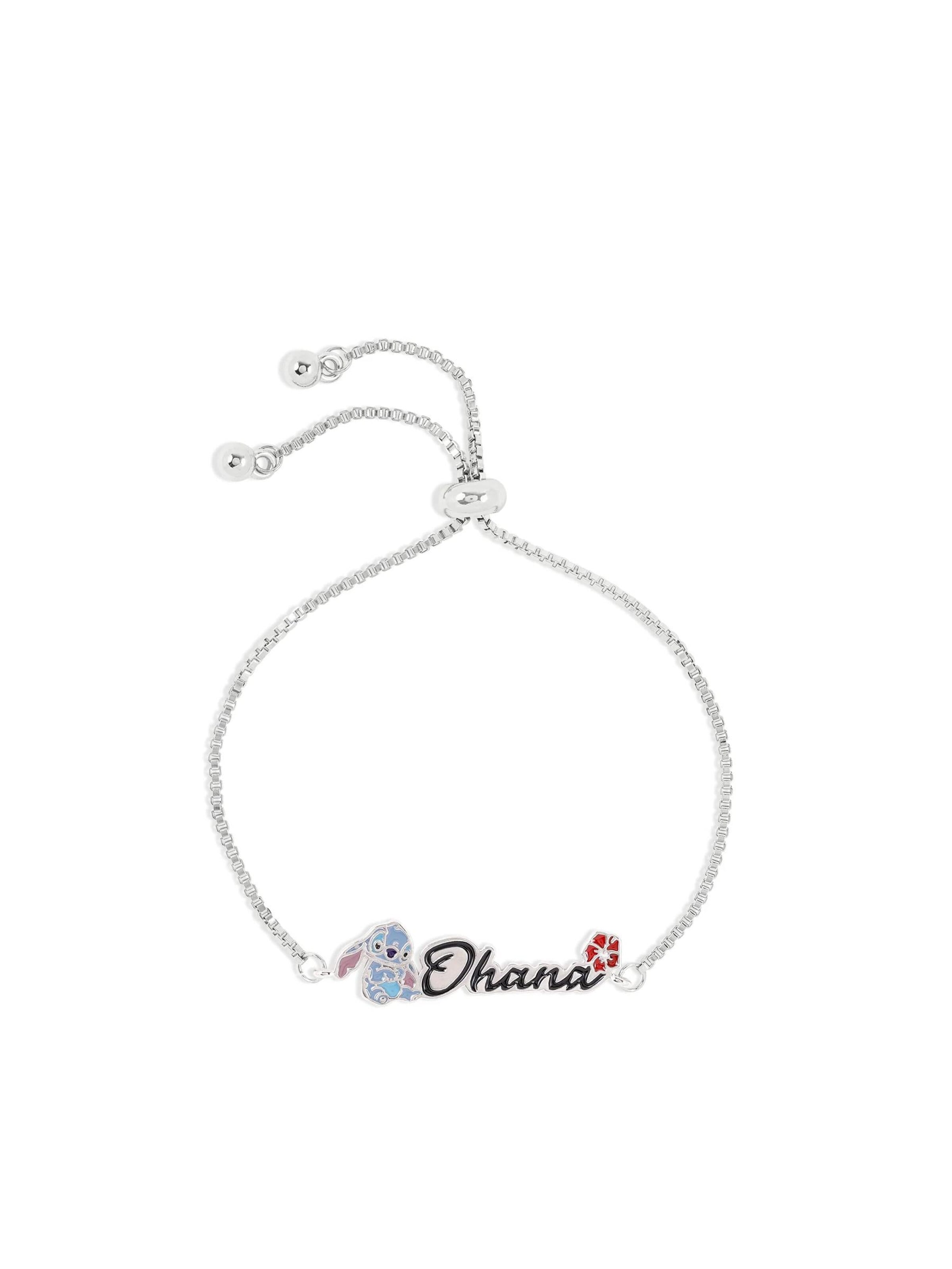 Bijou 'Disney Lilo und Stitch Freundschaftsarmband' DISNEY en argent : devant