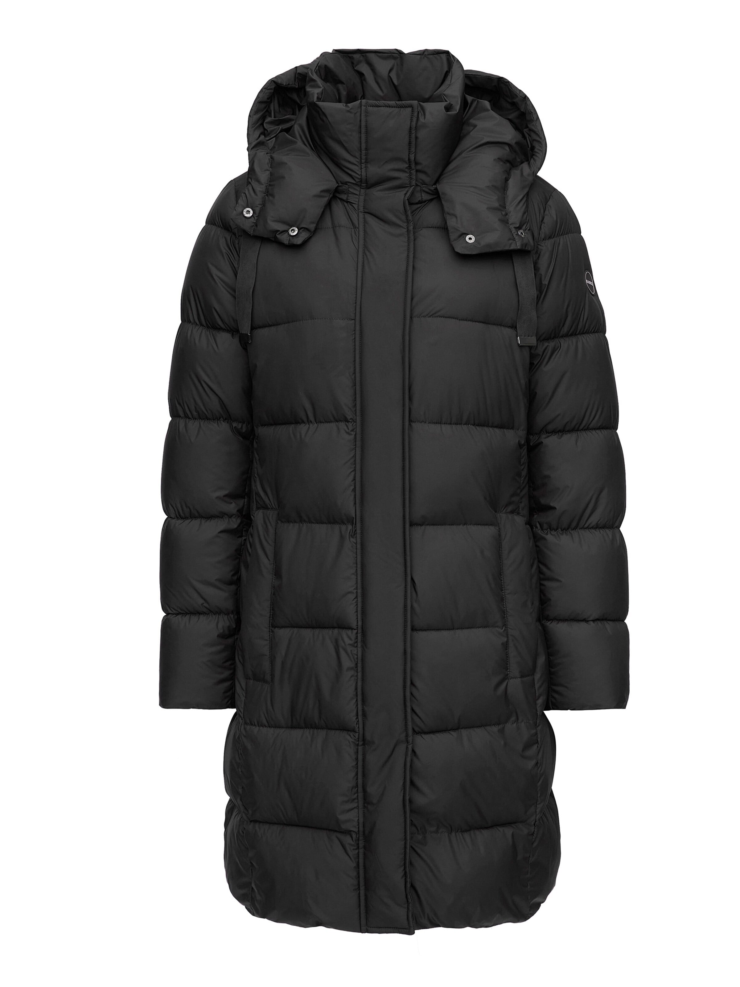 MANISA Winterparka 'Steppmantel'‌‌‌‌‌‌‌‌ in Schwarz: Vorderseite