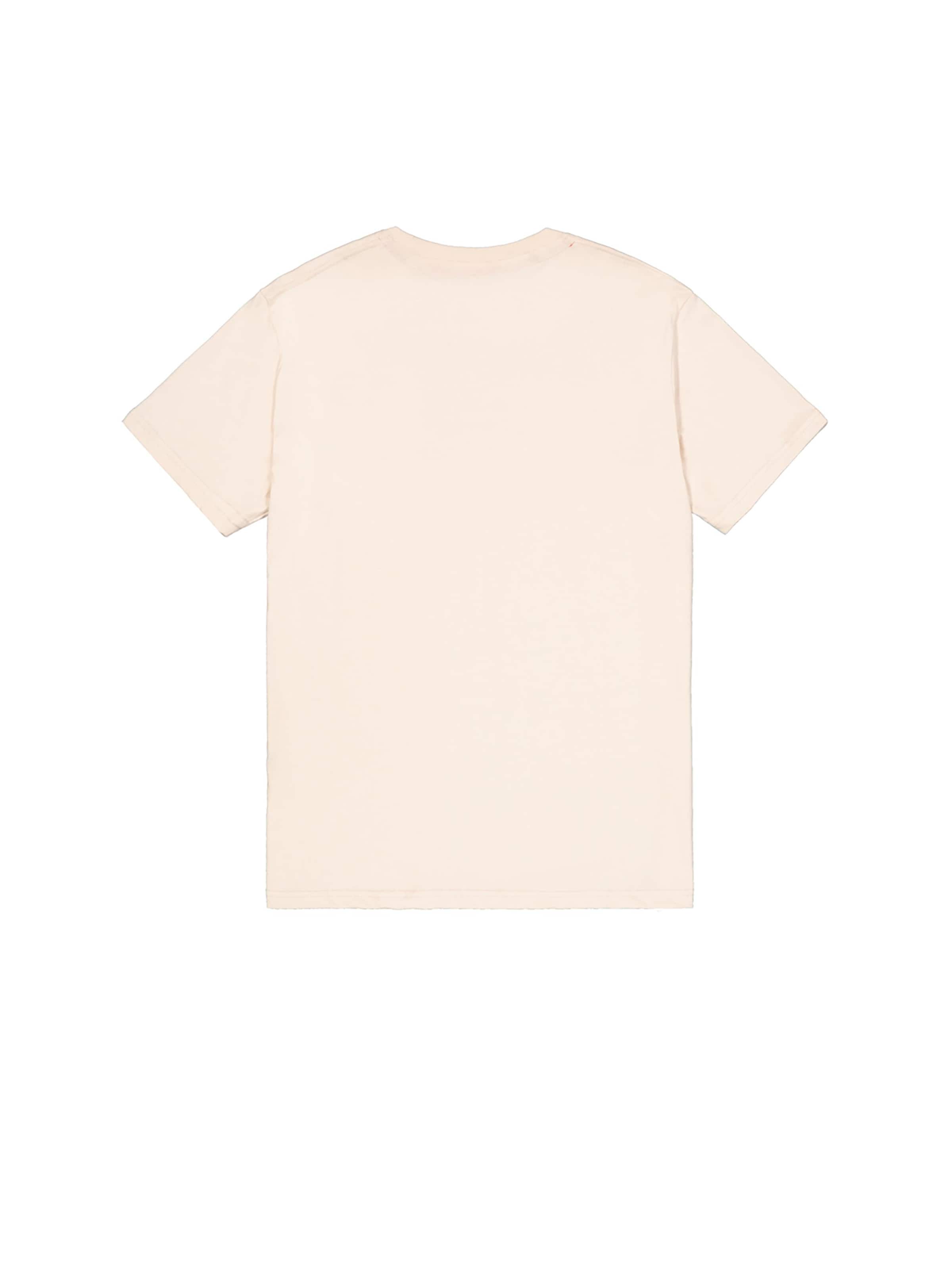ALPHA INDUSTRIES Shirt 'Alpha Wording'‌‌ in Weiß
