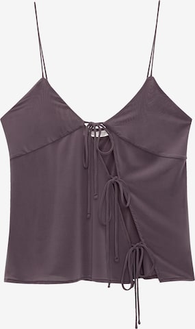 Pull&Bear Top - fialová: predná strana