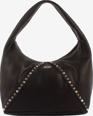 DreiMaster Vintage - Bolso de hombro 'Altiplano' en negro: frente