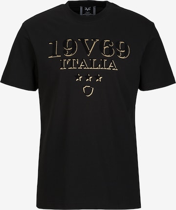 T-Shirt 'Rafael Logo Carrier 3' 19V69 ITALIA en noir : devant