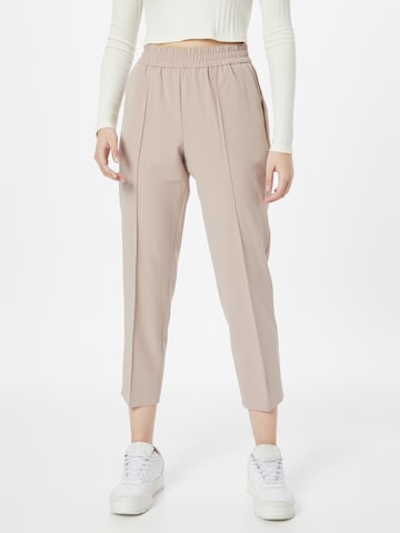 Dorothy Perkins Regular Pleated Pants in Beige: front