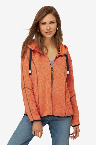 LAURASØN Sweatjacke in Orange: predná strana