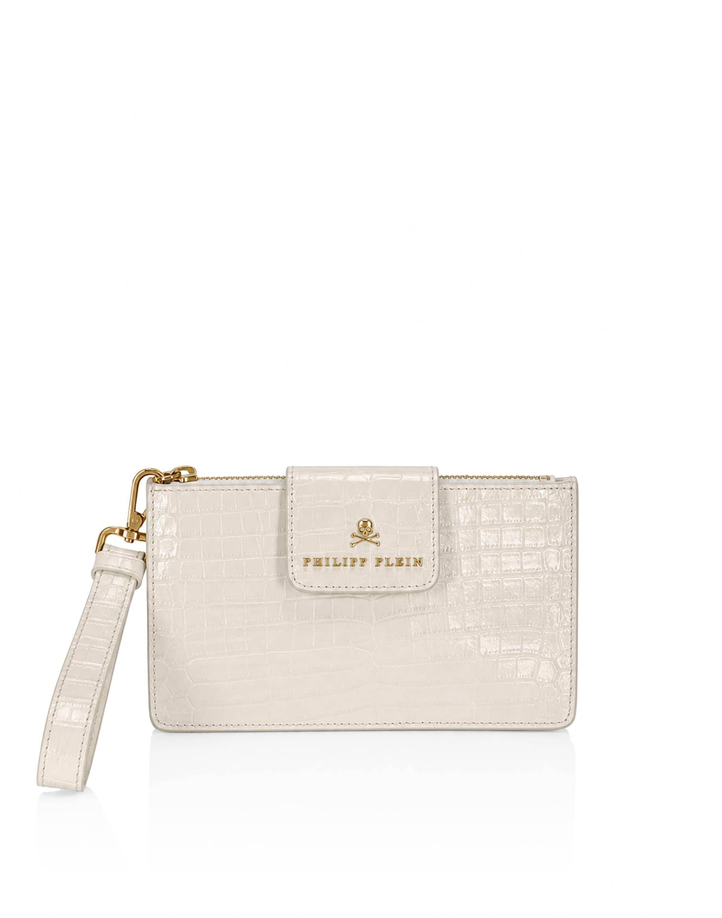 Philipp Plein - Bolso de noche en blanco: frente