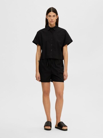 SELECTED Regular Trousers in Black