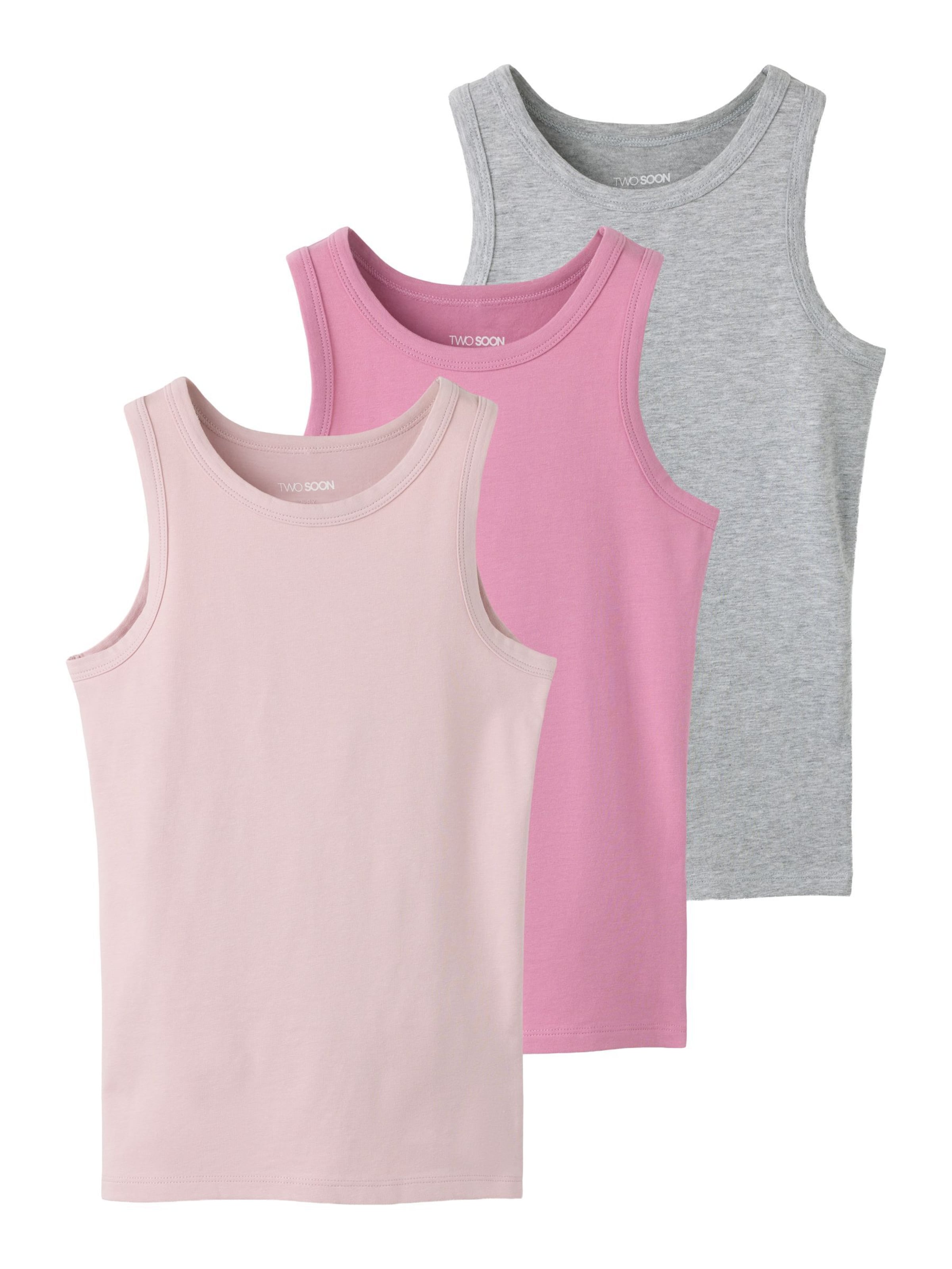 TWO SOON - Top en gris: frente