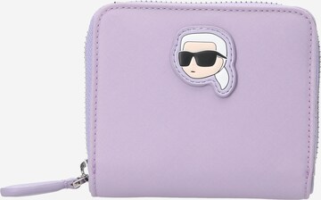 Karl Lagerfeld Wallet in Purple: front