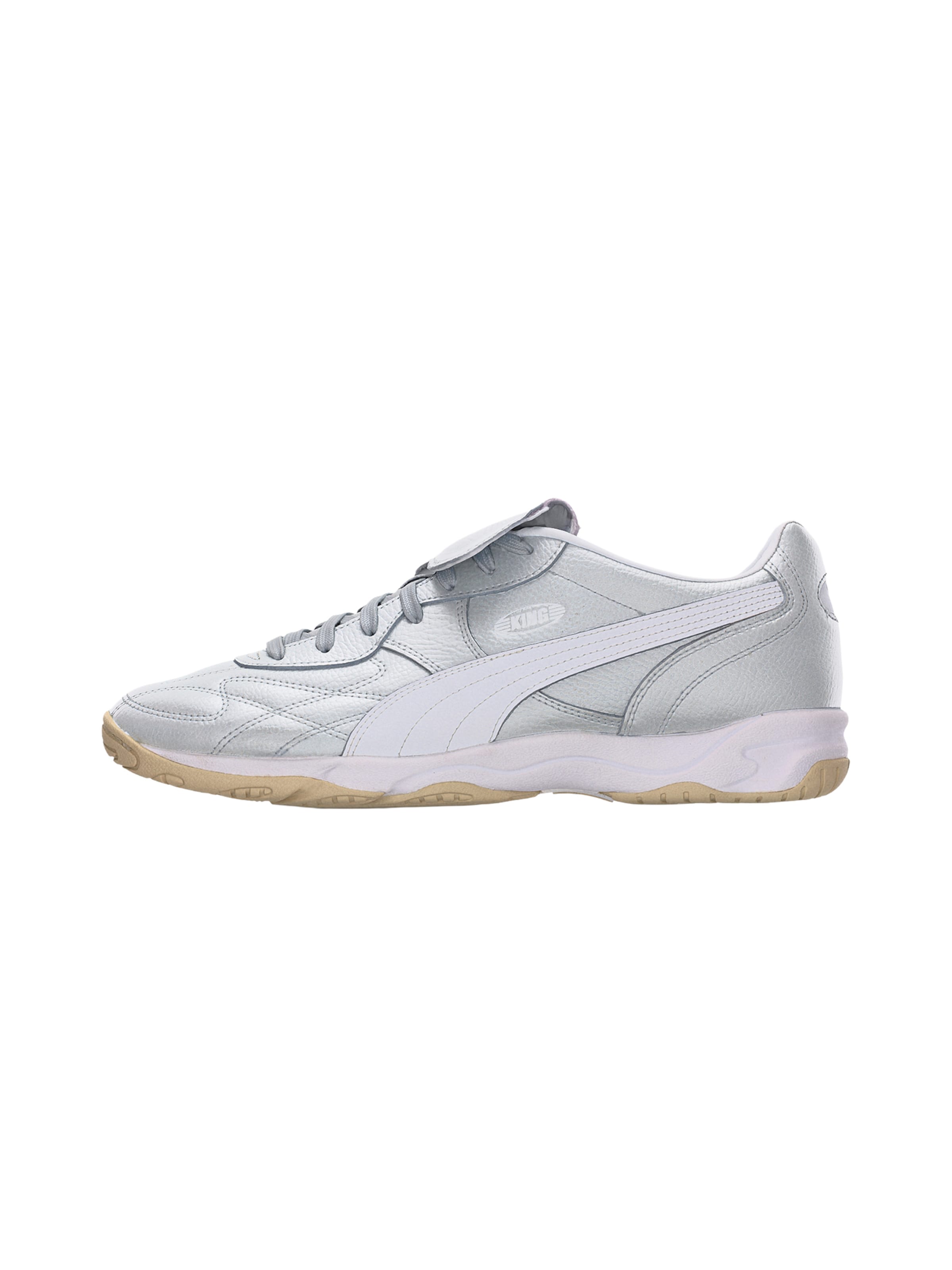 Baskets basses 'King Indoor Mesmerize' PUMA en argent : devant