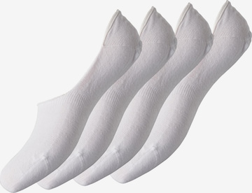 PIECES Ankle Socks in White: front