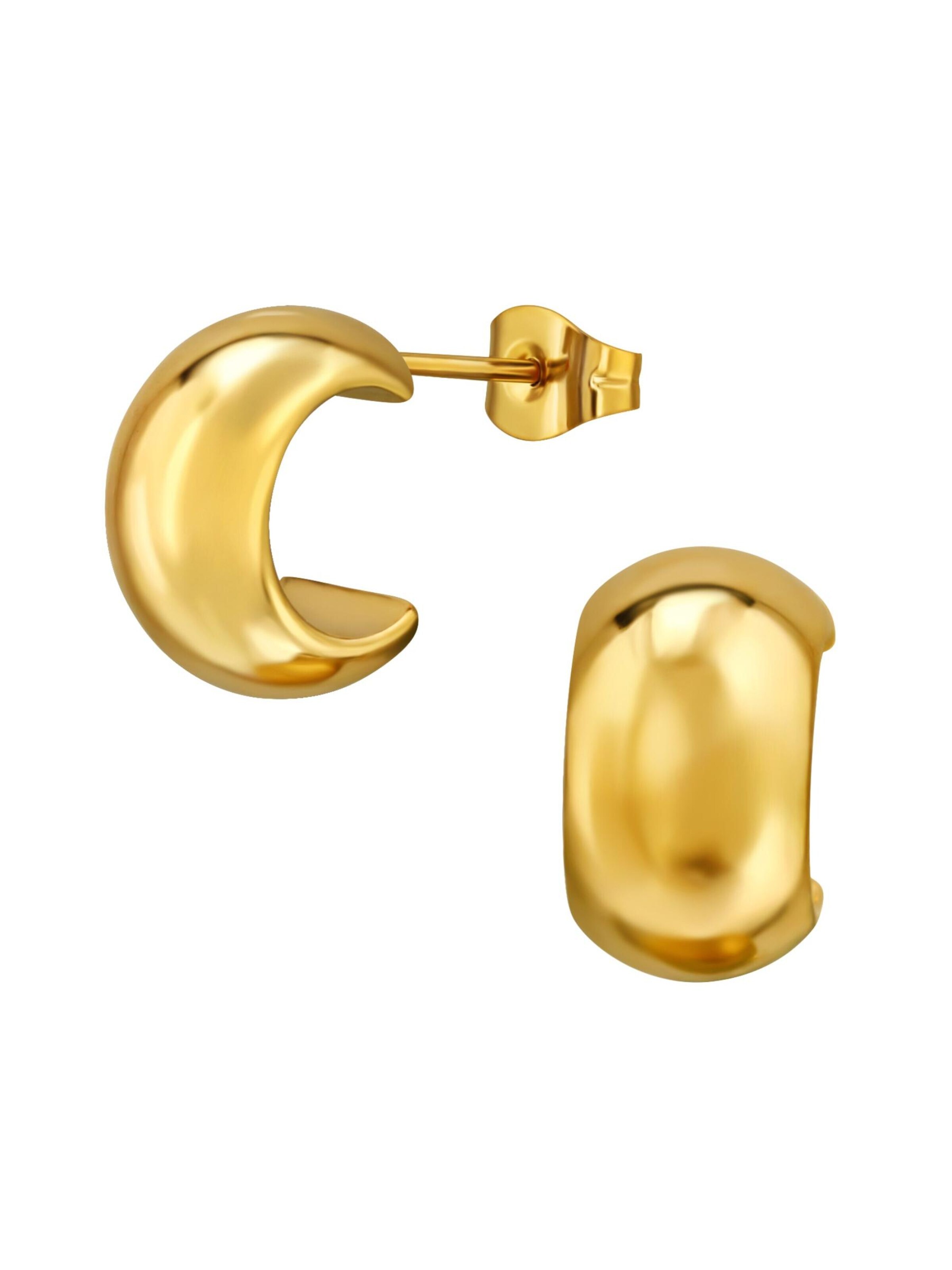 Maxte Earrings in Gold: front