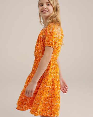 WE Fashion Kleid in Orange