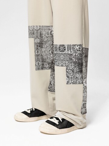 Loosefit Pantalon 'Wax Plant' VAMOS CLO en gris