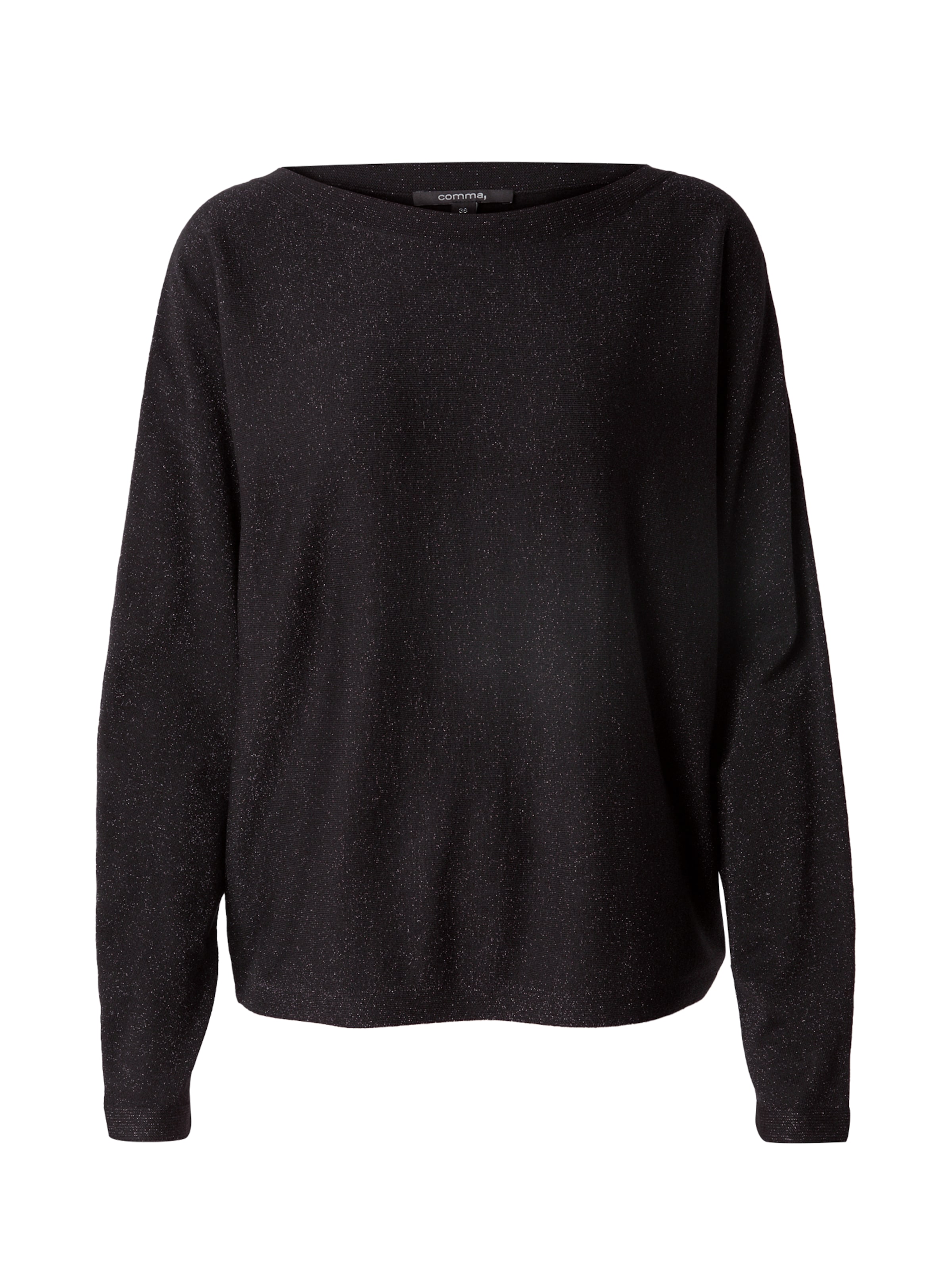 COMMA Пуловер в черно: отпред