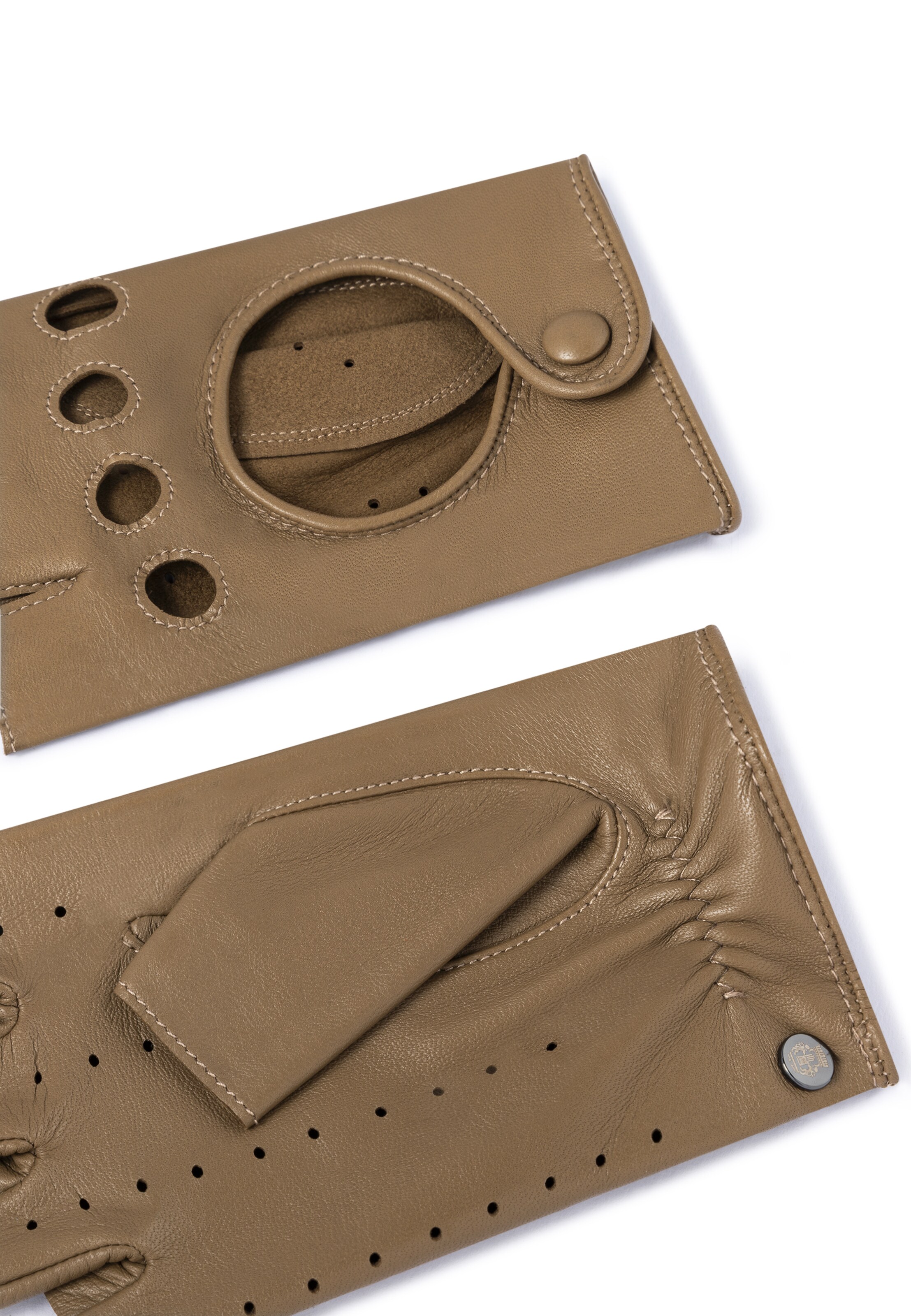 Roeckl Lederhandschuhe 'FLORENZ AUTOFAHRER' in Braun