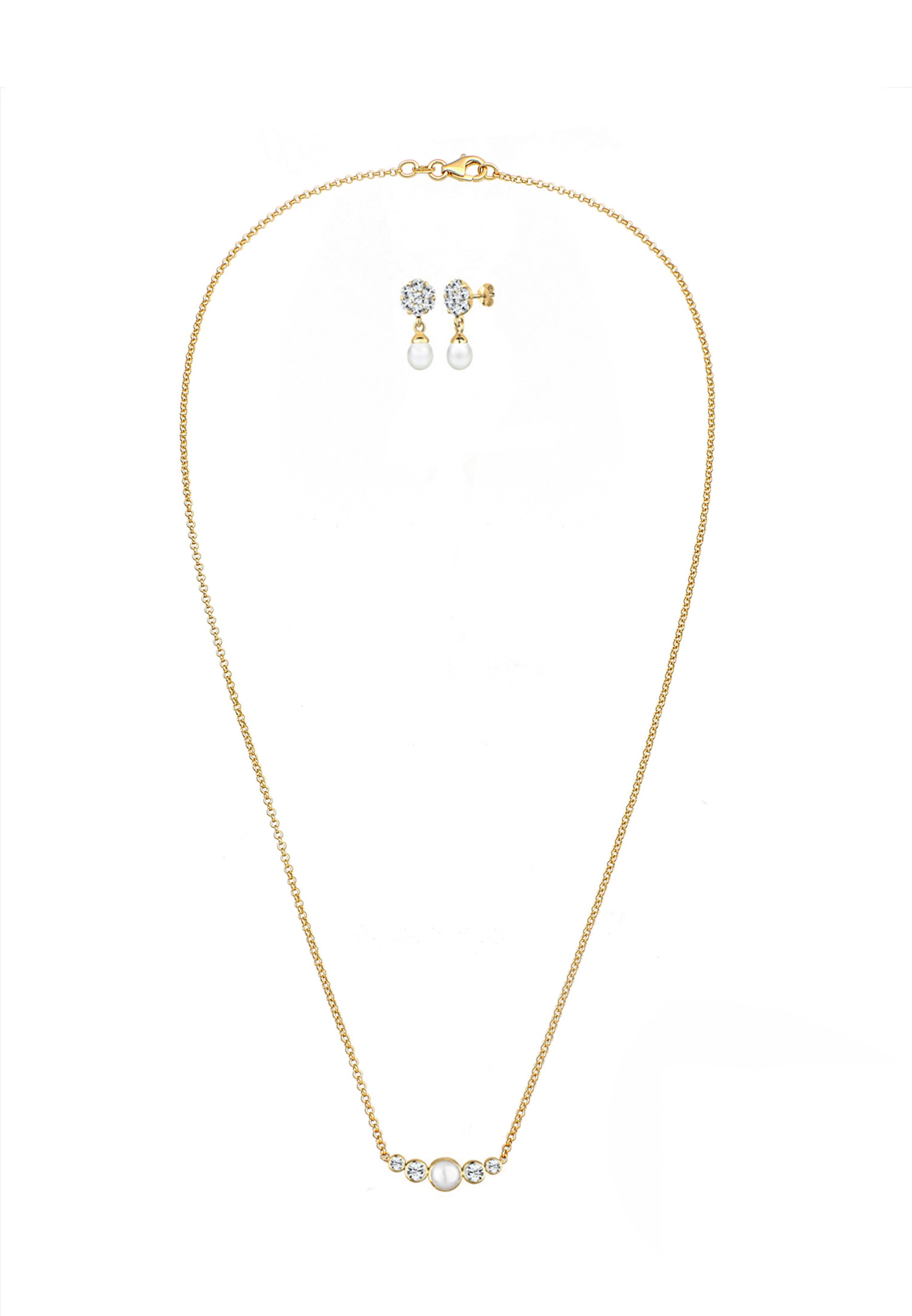 ELLI PREMIUM Sieraden set in Goud: voorkant