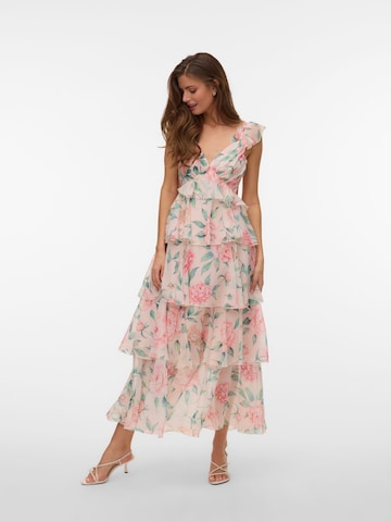 VERO MODA Jurk 'VMSafina' in Beige: voorkant